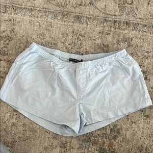 Brandy Melville Blue Boxer short with Elastic Waistband